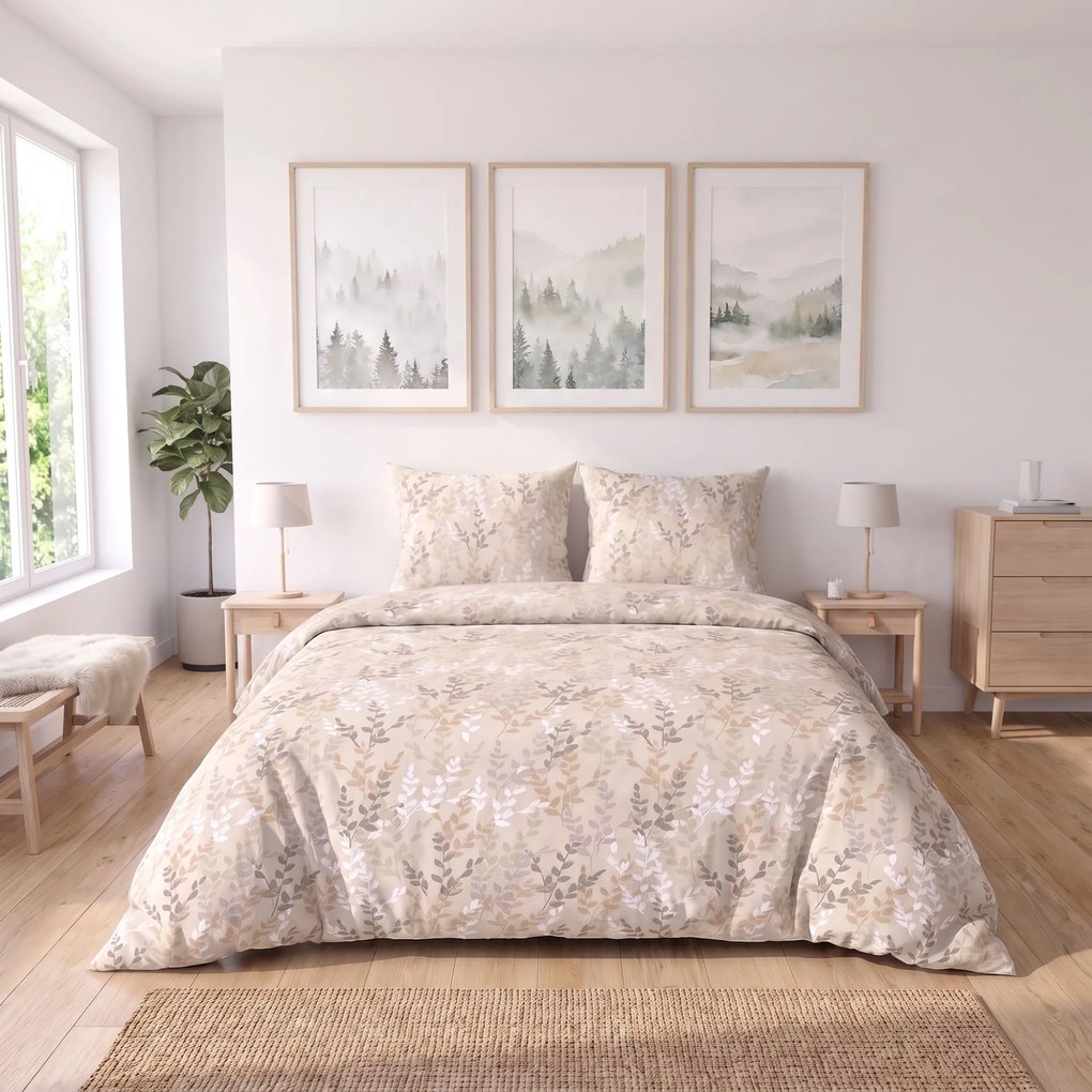 Kvalitex Bavlnené obliečky NORDIC COLLECTION 140x200 + 70x90 cm - ASTRID