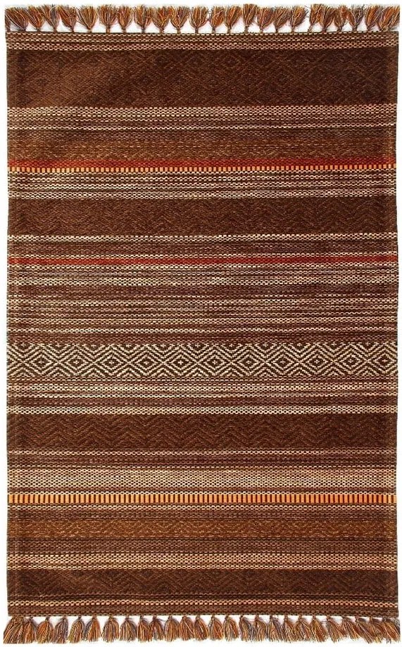 Koberec Eco Rugs Terra Stripes, 80 × 150 cm