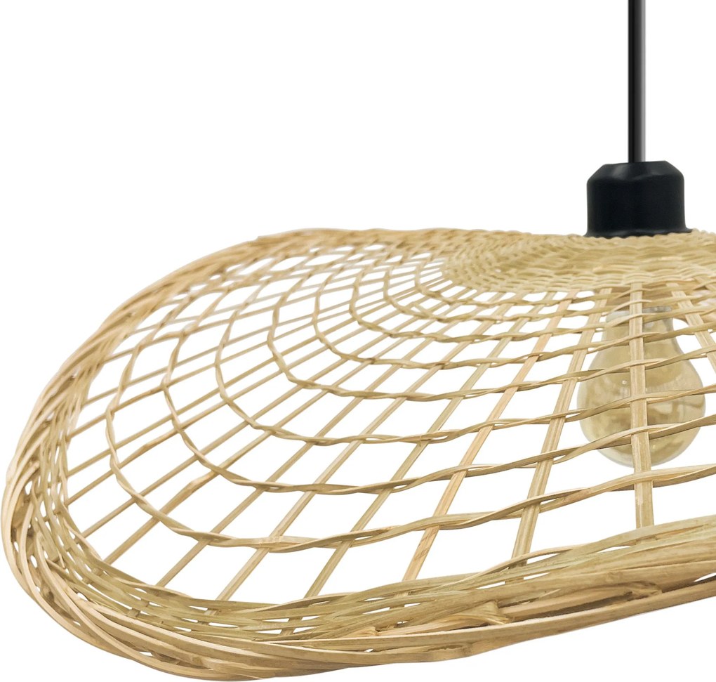 Toolight Boho, stropné svietidlo 1xE27 APP1541-1CP, hnedá-čierna, OSW-06977