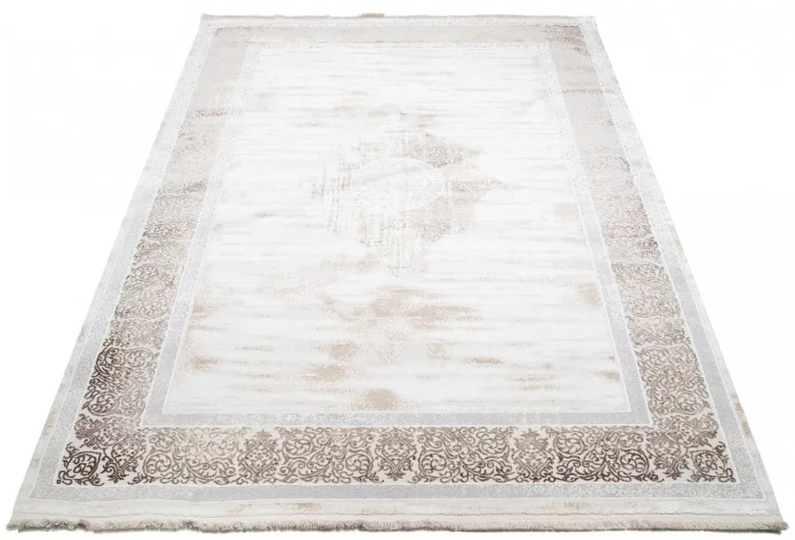Jemný krémový koberec s ornamentmi Šírka: 80 cm | Dĺžka: 150 cm