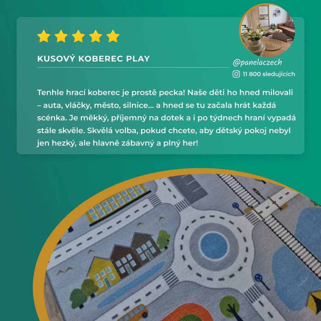 Ayyildiz, Detský kusový koberec Play 2902 grey, 140x200, viacfarebná, detská izba