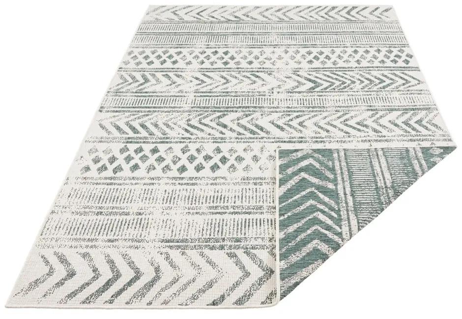 Zeleno-krémový vonkajší koberec NORTHRUGS Biri, 80 x 150 cm