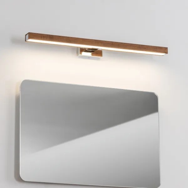 Brilagi-LED Kúpeľňové osvetlenie zrkadla WOODY MIRROR LED/12W/230V IP44 dub/chro