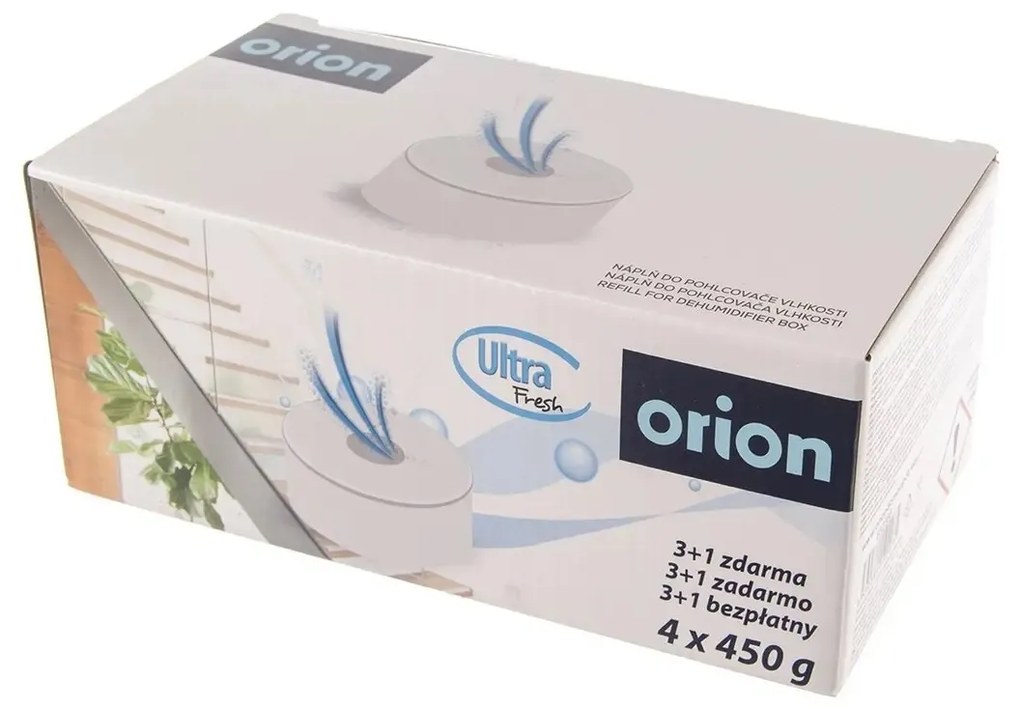 Orion Náplň do pohlcovača vlh. 832375 tableta, 450 g, 3+1