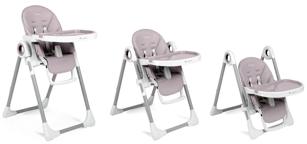 Detská jedálenská stolička, Belo, do 15 kg, Ricokids | fialová