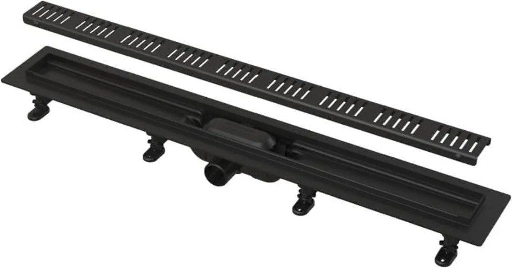 Alca APZ10BLACK Simple sprchový žľab 85 cm čierna mat APZ10BLACK-850M