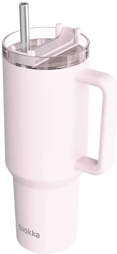 Nerezový termohrnček so slamkou Stream Light Pink 1200 ml