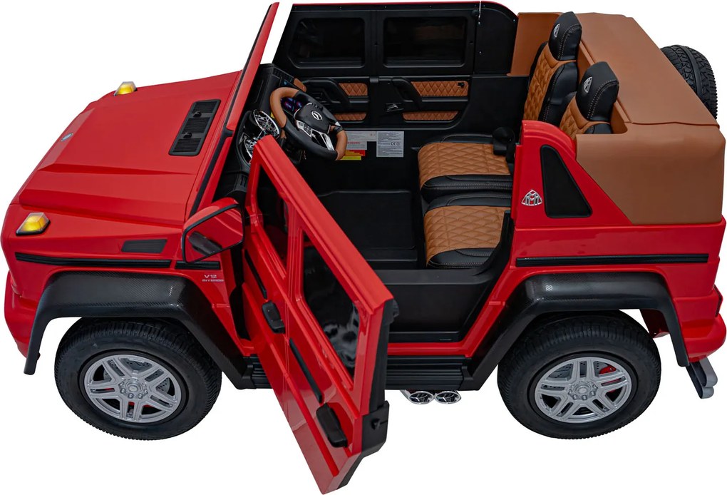 Ramiz Mercedes Benz MAYBACH G650 STRONG vozidlo Červená