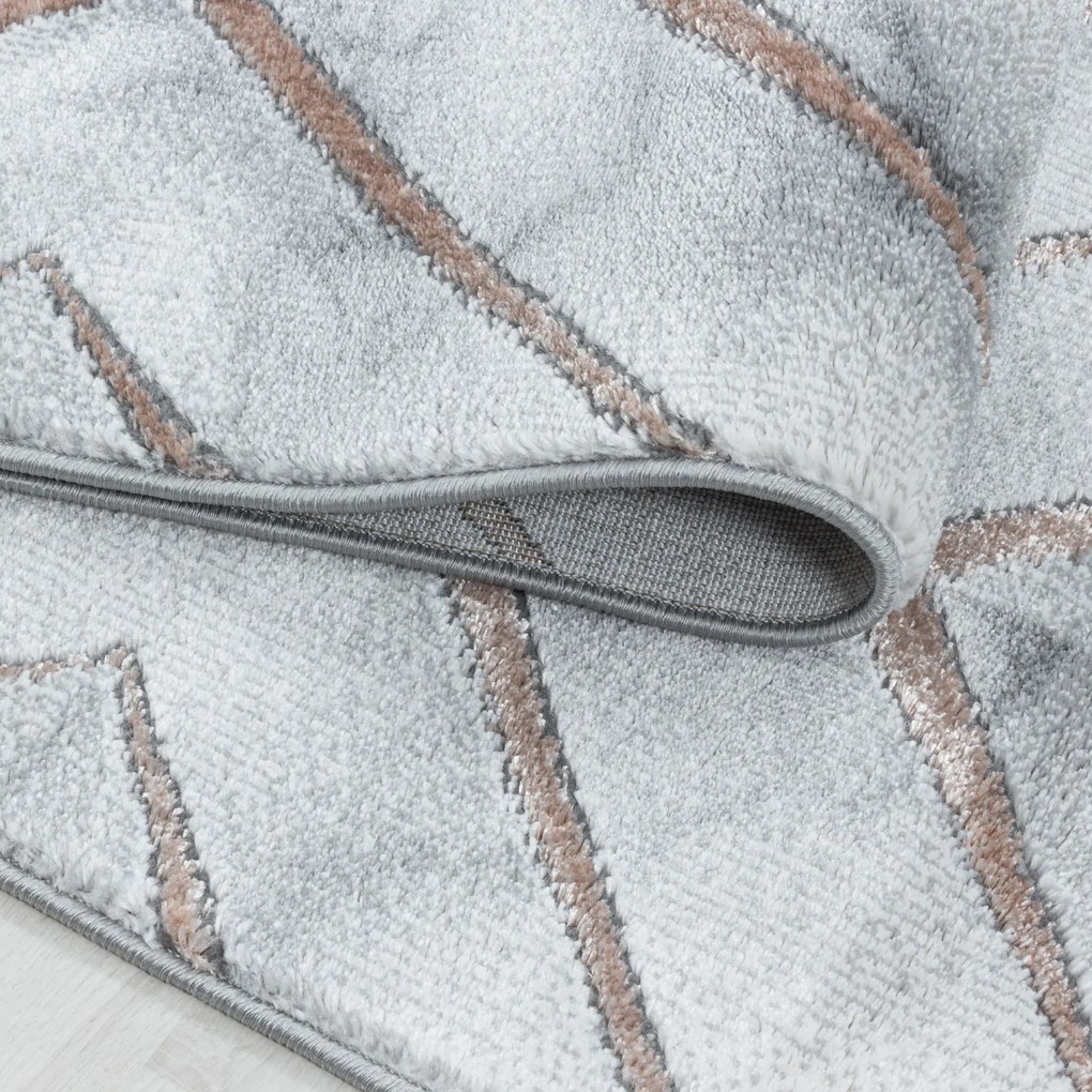 Kusový koberec Naxos 3811 bronze, 140x200, šedá, kancelária, Ayyildiz