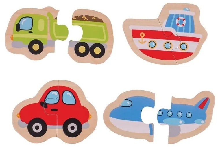 Bigjigs Toys Easy puzzle Dopravné prostriedky