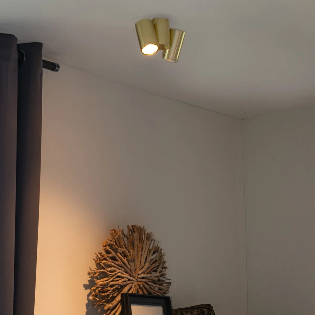 Inteligentný reflektor mosadzný 2-svetelný nastaviteľný vrátane 2 Wifi GU10 50mm - Michael