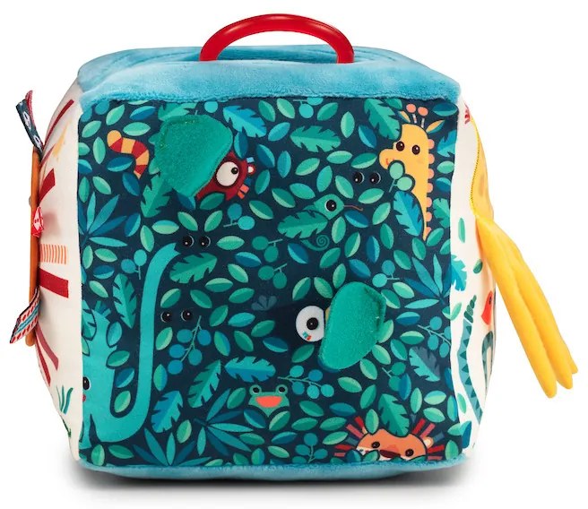 Lilliputiens - textilná kocka s aktivitami - džungľa