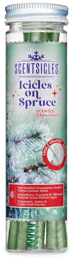 Vonné tyčinky na stromček- Icicles on Spruce 6 ks