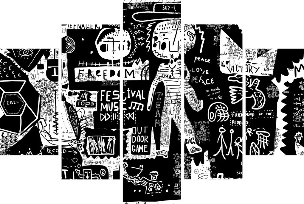 Obraz - Graffiti (150x105 cm)
