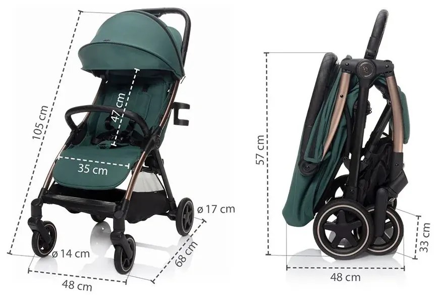 Kočík ZOPA Quiq 2 - antique green/black