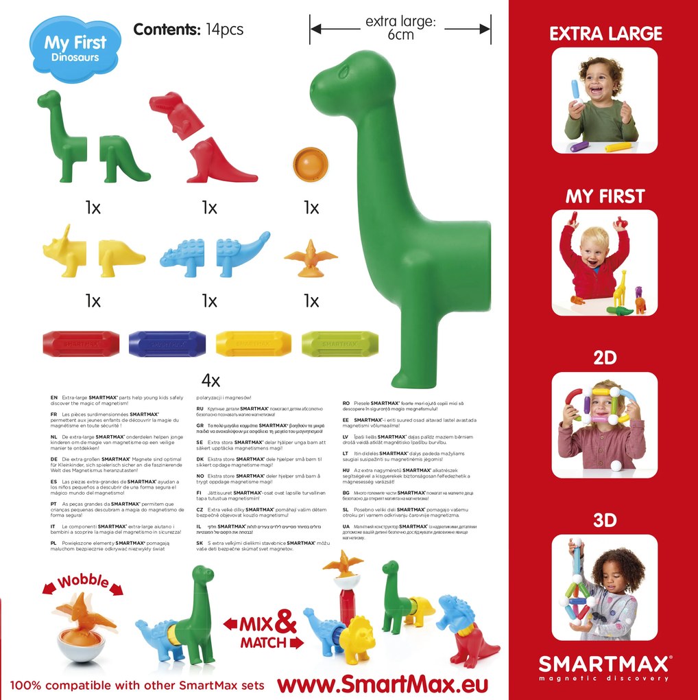 SmartMax - Moje prvé dinosaury - 14 ks