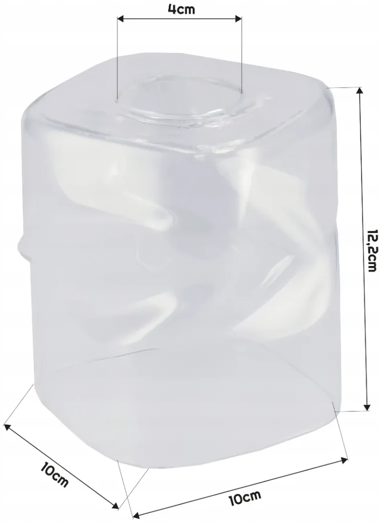 BERGE LED luster stropné svietidlo 2xE27, rolovací, priehľadný štvorec