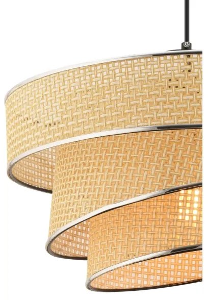 Luster na lanku COUPER 1xE27/60W/230V béžový/lesklý chróm