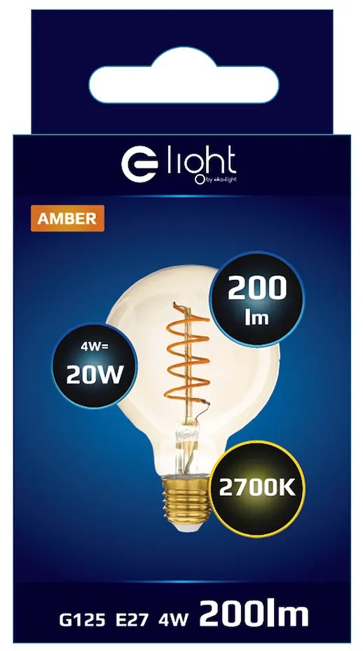 Dekoračná LED žiarovka E27 teplá 2700k 4w 320 lm