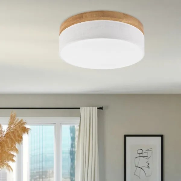 Brilagi - LED stropné svietidlo BELLADONNA LED/36W/230V pr. 40 cm biela/dub