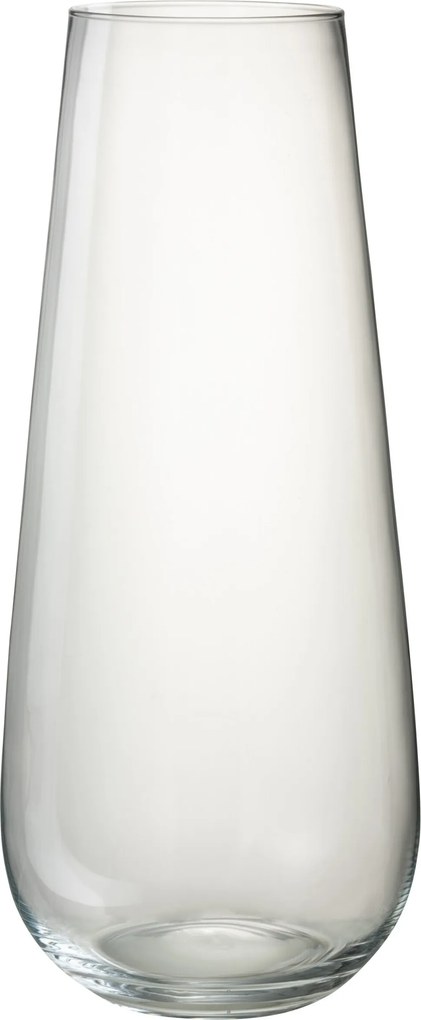 Veľká sklenená váza LYNA z transparentného skla – 25*25*60 cm
