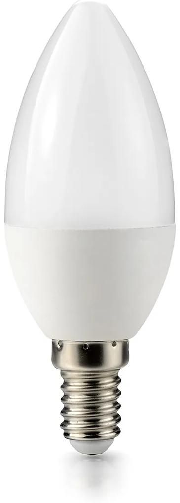 LED žiarovka - E14 - 1W - 85Lm - sviečka - neutrálna biela