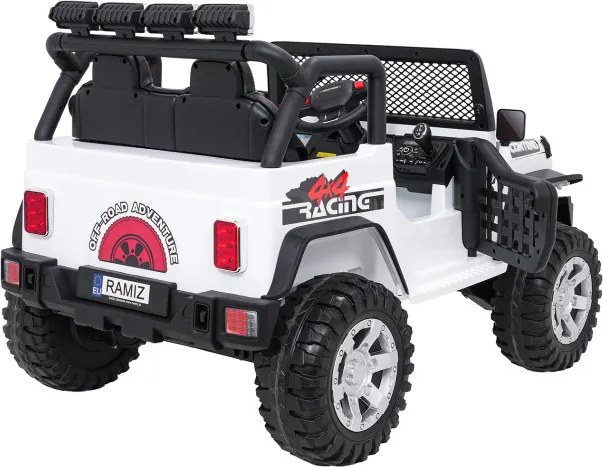 Elektrické autíčko Jeep BEAST 4x4 biele