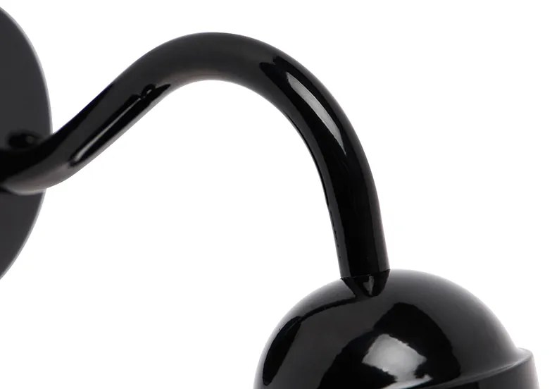Moderná vonkajšia nástenná lampa čierna IP44 - Kansas