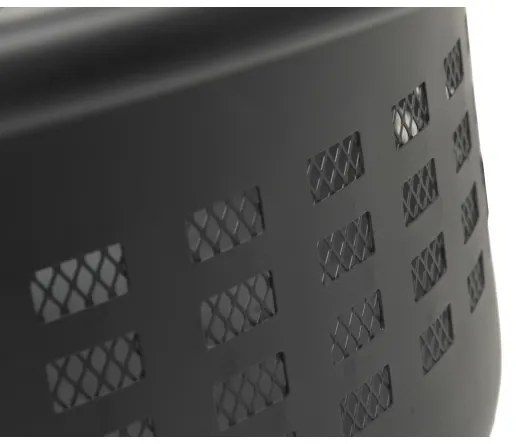 Prenosné ohnisko na drevo s roštom čierna