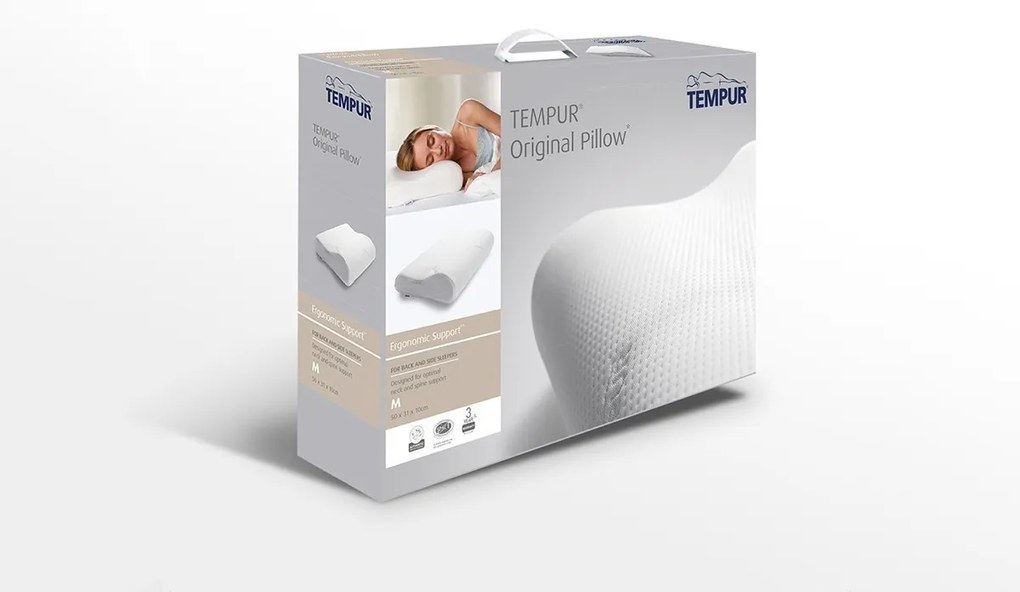 Tempur® Tempur® ORIGINAL - vankúš XL 50 x 31 x 13/10, pamäťová pena, snímateľný poťah