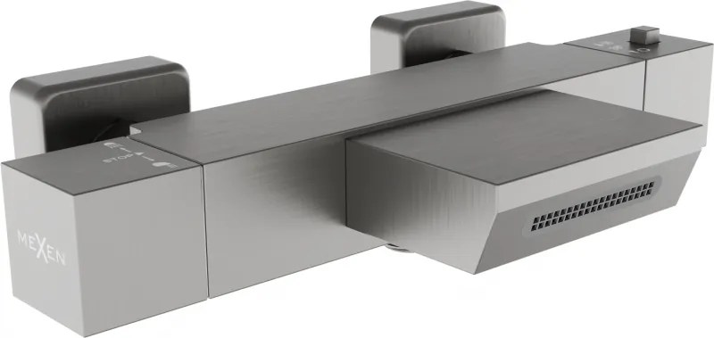 Mexen Cube termostatická vaňová batéria, grafit - 77360-66