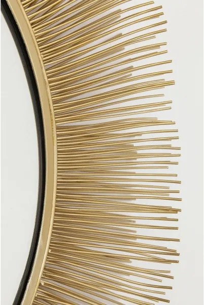 KARE DESIGN Zrkadlo Sunburst Tre zlatá Ø87 cm 87 × 87 × 11,5 cm
