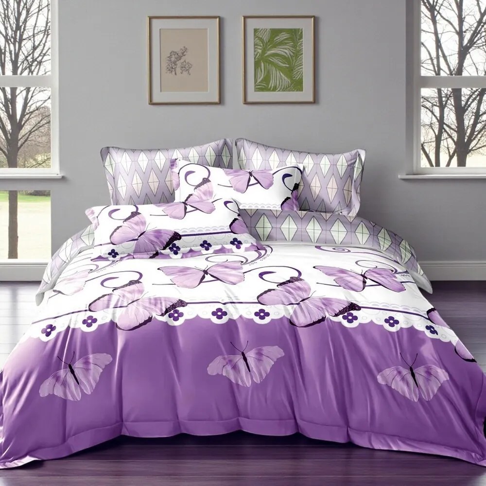 Obliečky HILDA BUTTERFLY 7-dielna sada 140x200 cm