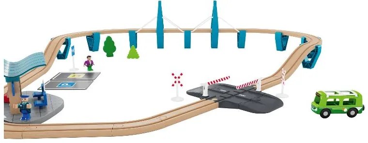 Playtive Drevená železničná súprava (osobný vlak)  (100381062)