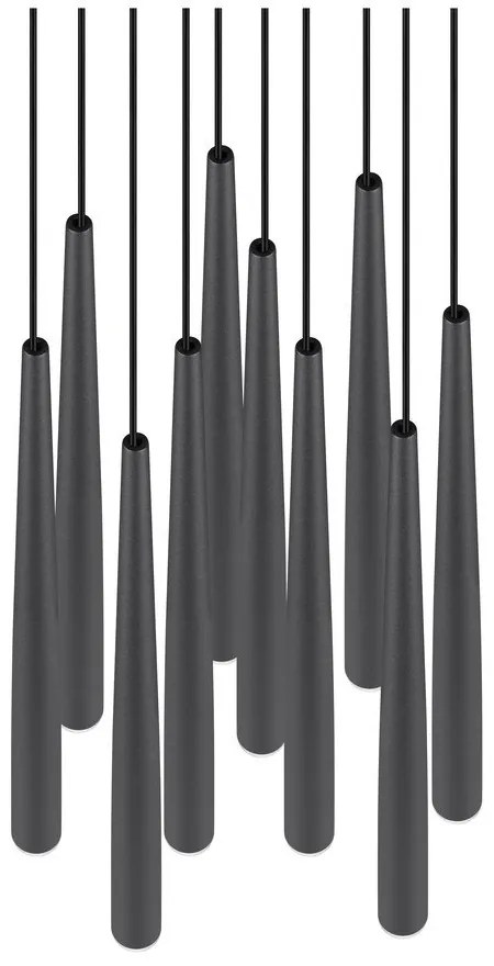 Čierne LED závesné svietidlo ø 30 cm Cala – Trio Select