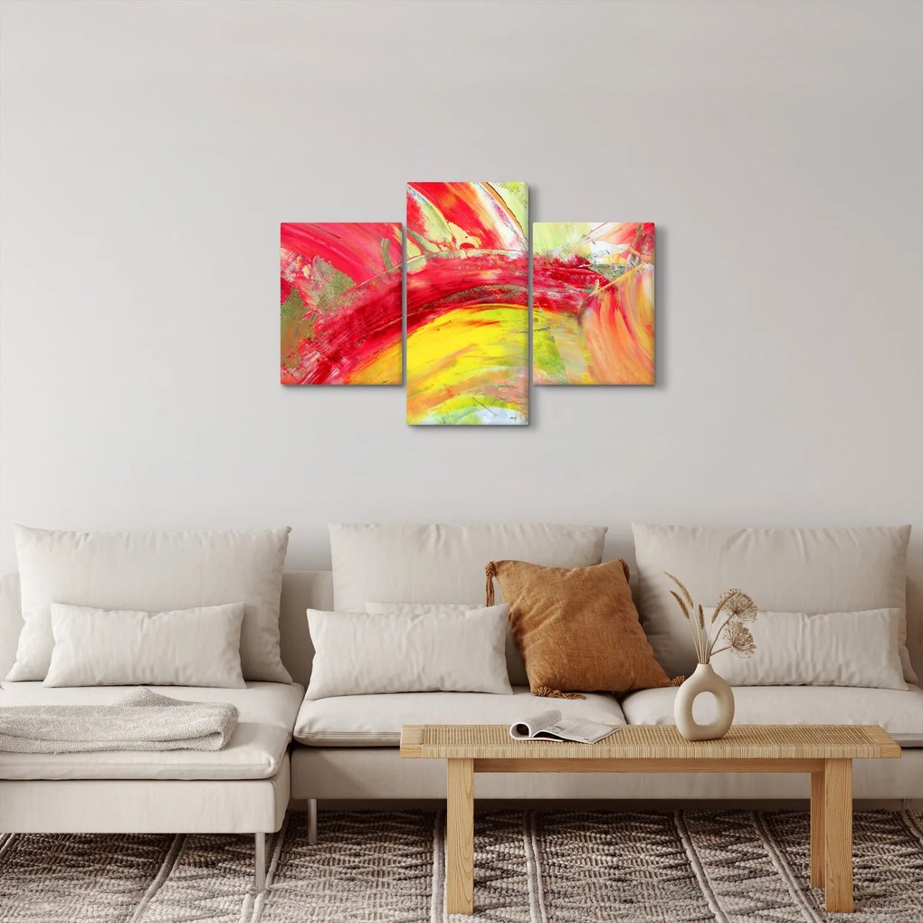 Obraz abstrakcie - maľba (90x60 cm)