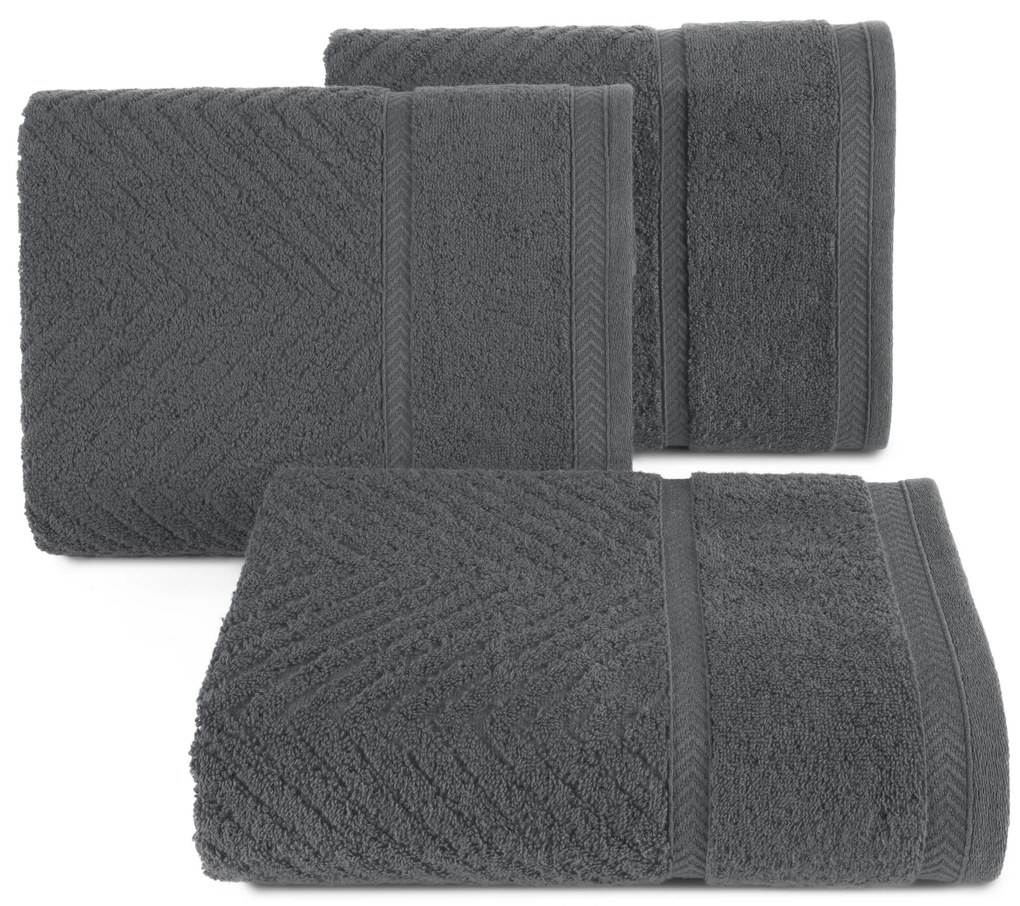 BAVLNENÝ UTERÁK KALIA5 50X90 CM TMAVOSIVÁ