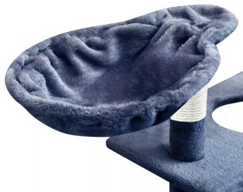 vidaXL Škrabadlo pre mačky so sisalovými stĺpikmi, 150 cm, tmavomodré-