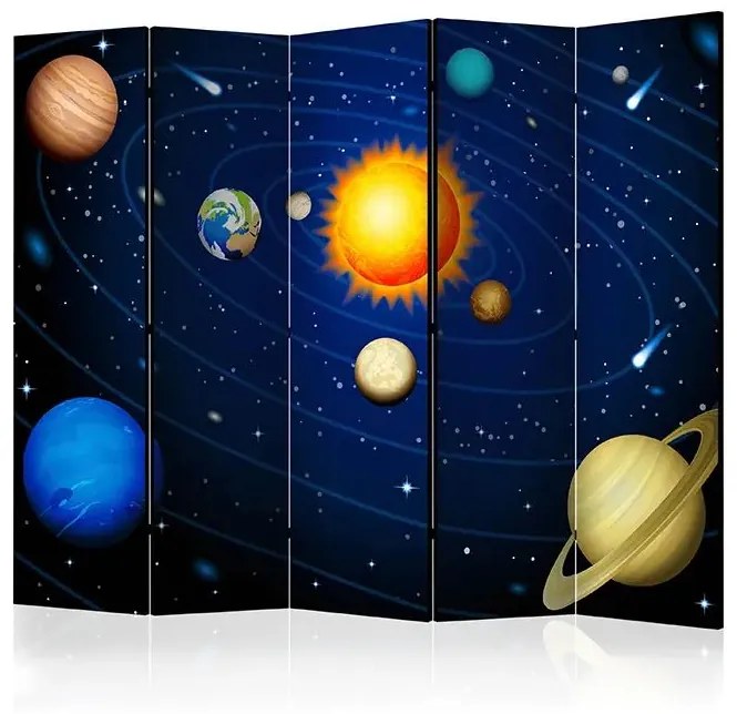 Paraván - Solar system II [Room Dividers] Veľkosť: 225x172, Verzia: Obojstranný