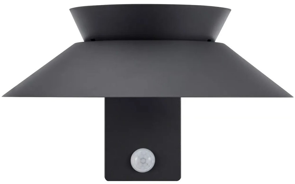 Nordlux Antracitové fasádne solárne LED svietidlo Justina s pohybovým čidlom 5W 2418071050