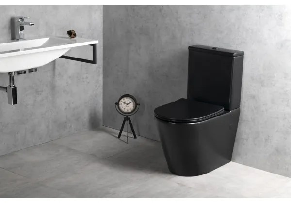 Sapho - WC sedátko PACO SoftClose, čierne