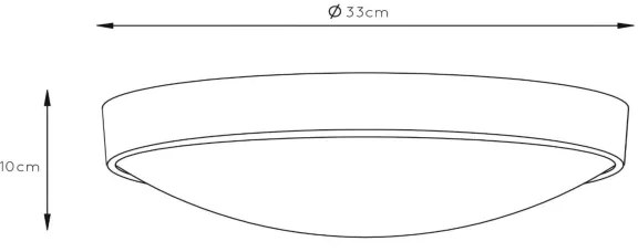 Lucide 08109/02/30 - Stropné svietidlo LEX 2xE27/9W/230V čierna