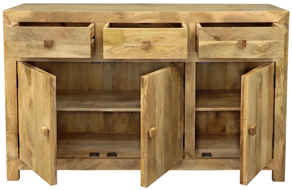 furniture-nabytek.cz - Dizajnová komoda z mangového dreva 140x90x45