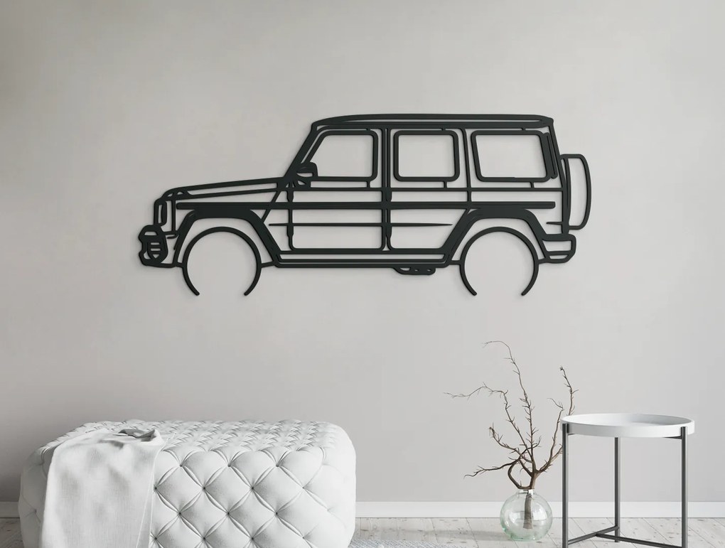 drevko Moderný obraz na stenu Mercedes G63 AMG Rozmer obrazu: 34,5 x 86 cm, Farba dekorácie: Čierna