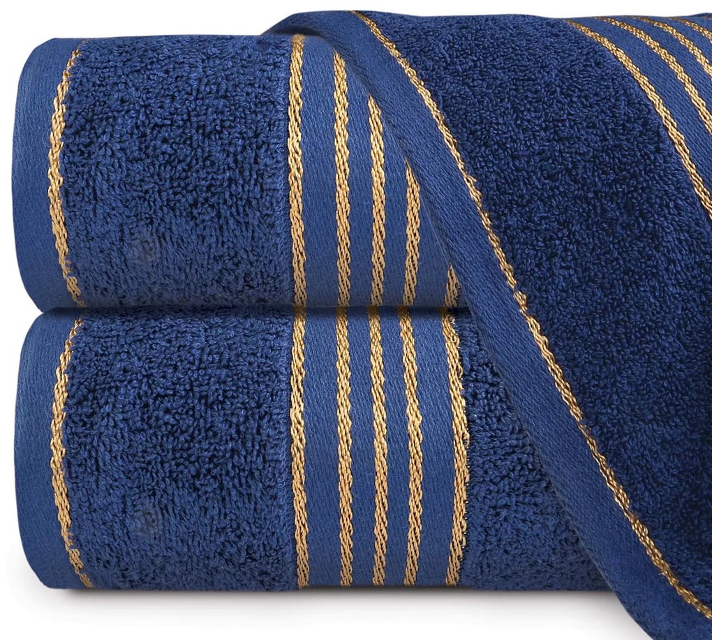 BAVLNENÝ UTERÁK TIWANO 50X90 CM TMAVOMODRÁ