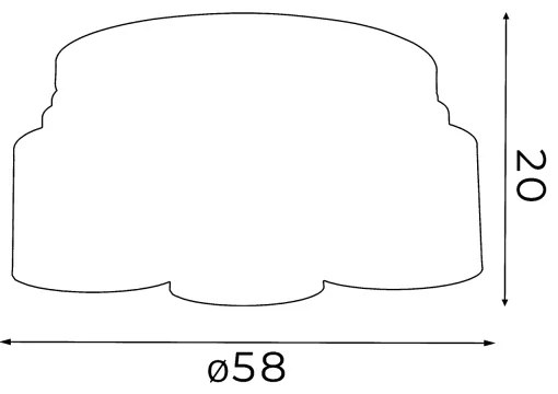 Prisadený luster FRODI 5xE27/60W/230V čierna