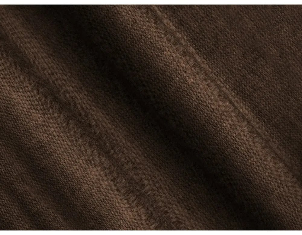 Tmavohnedá zamatová rohová pohovka (pravý roh/do tvaru "U") Loretto – Cosmopolitan Design