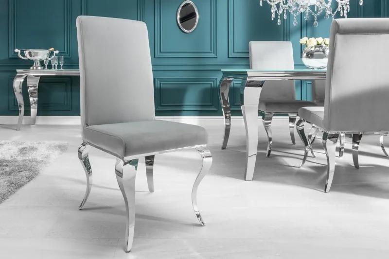Dizajnová stolička Modern Barock šedá