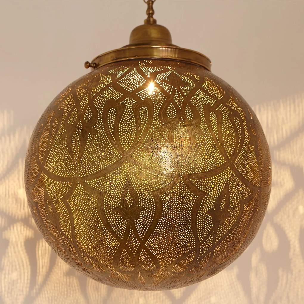 Luxusná mosadzná lampa Taj
