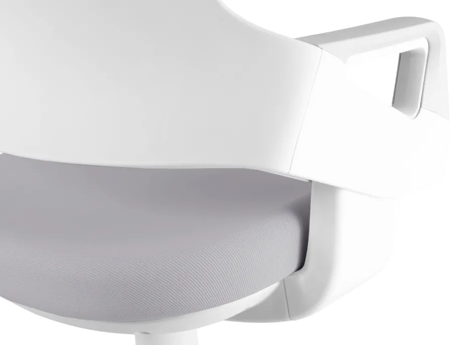 Detská rastúca stolička Neoseat KIDDY FIVE — látka, prateľný poťah, sivá